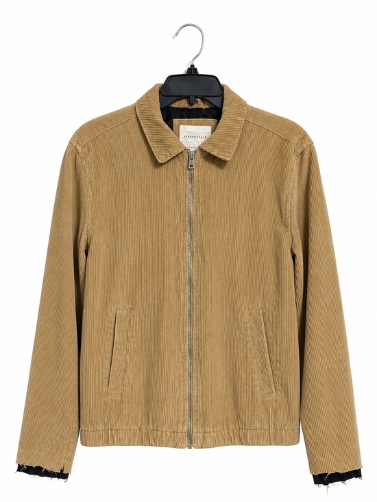 Aeropostale Other - Aeropostale Tan Corduroy Harrington Jacket Mens Small Lined